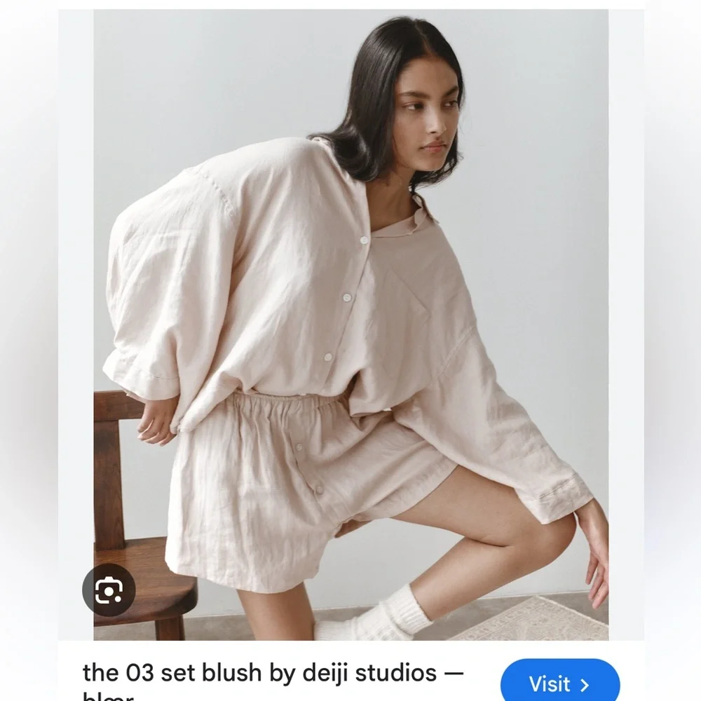Deiji Studios blush shorts